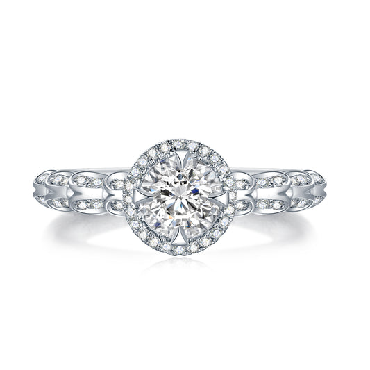 Bright light  Oval Cut Lab Diamond Boutique Ring