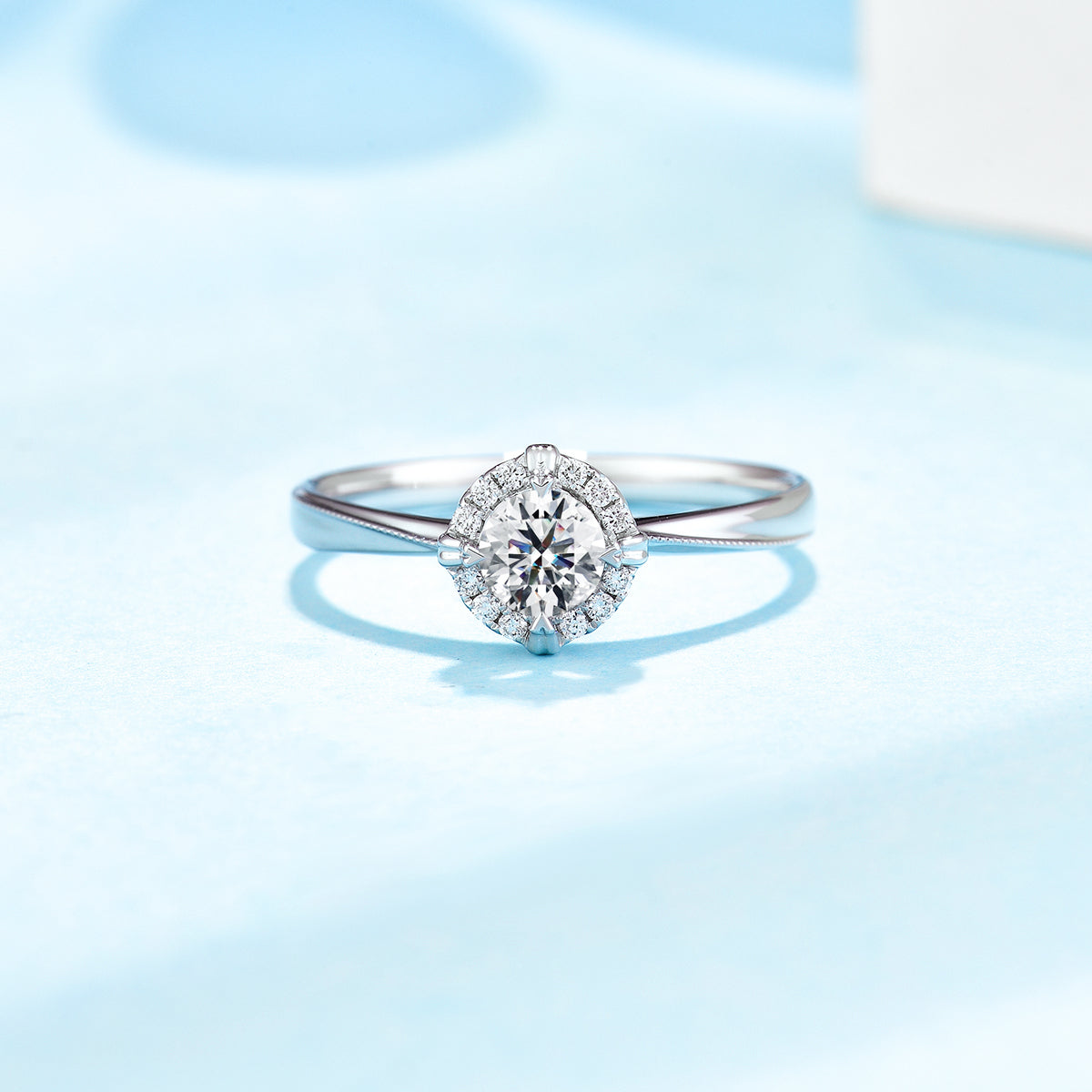 Fall in love  Dichromatic Lab Diamond Engagement Ring