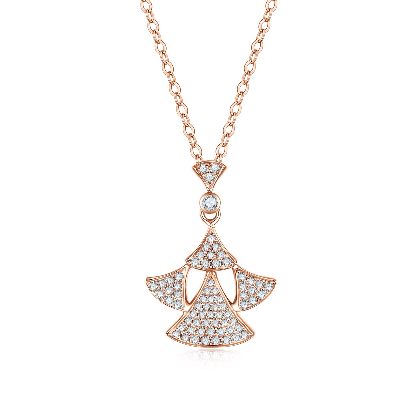 delicate  Oval Cut Lab Diamond Boutique Necklace