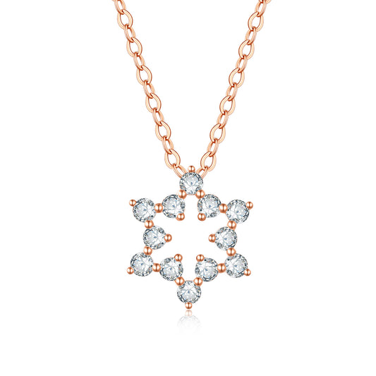 ice  and  snow  Oval Cut Lab Diamond Boutique Necklace