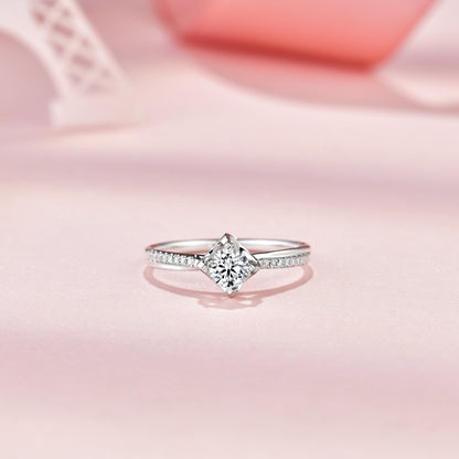 Swear Dichromatic Lab Diamond Engagement Ring