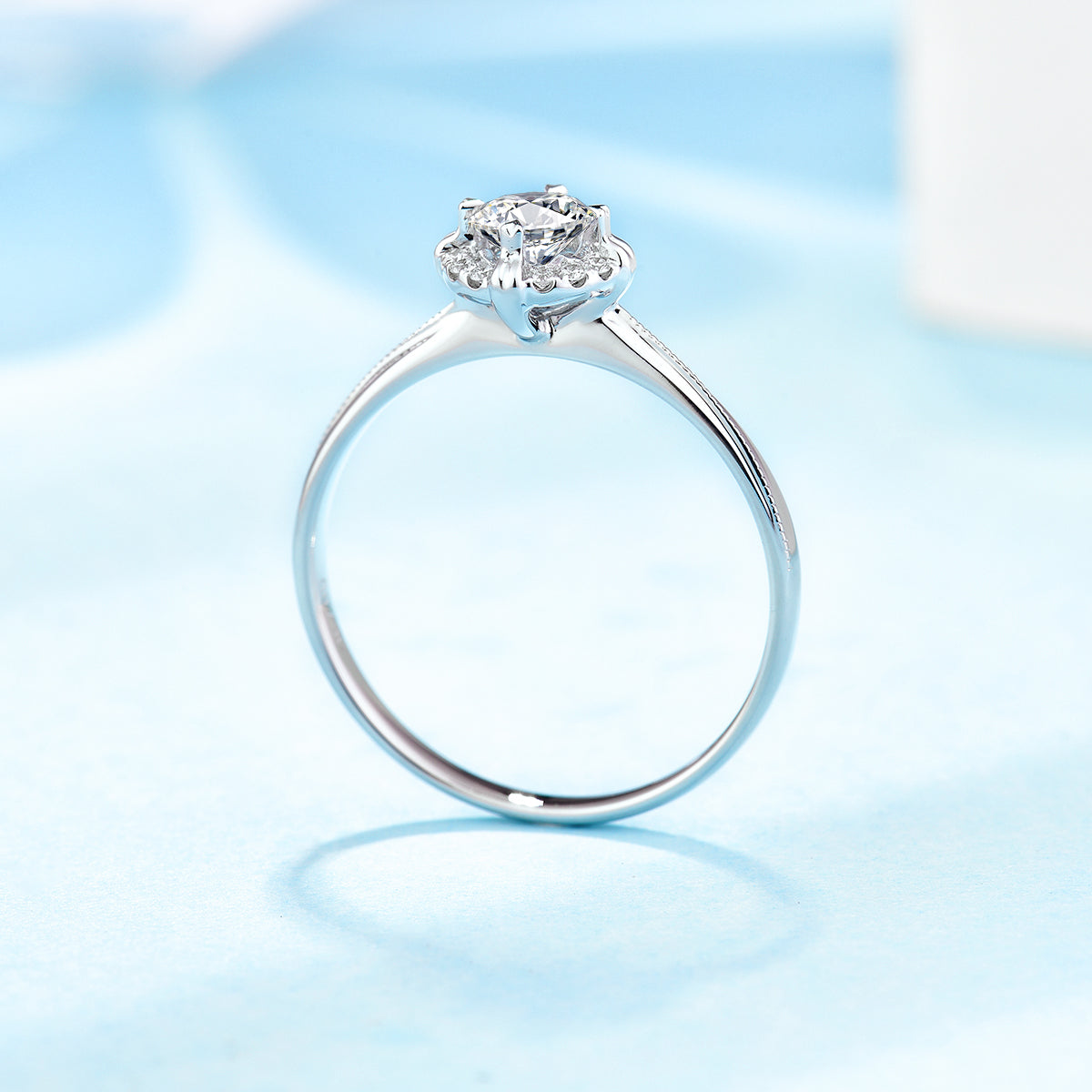 Fall in love  Dichromatic Lab Diamond Engagement Ring