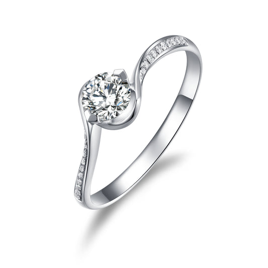 Destiny  Dichromatic Lab Diamond Engagement Ring