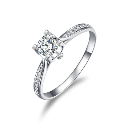 Loyal Dichromatic Lab Diamond Engagement Ring