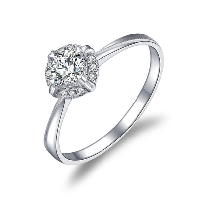 Fall in love  Dichromatic Lab Diamond Engagement Ring