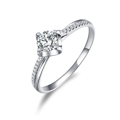 Swear Dichromatic Lab Diamond Engagement Ring