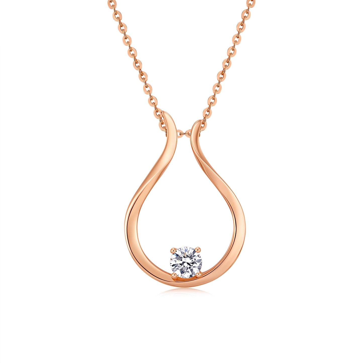 Cardiac  Oval Cut Lab Diamond Boutique Necklace