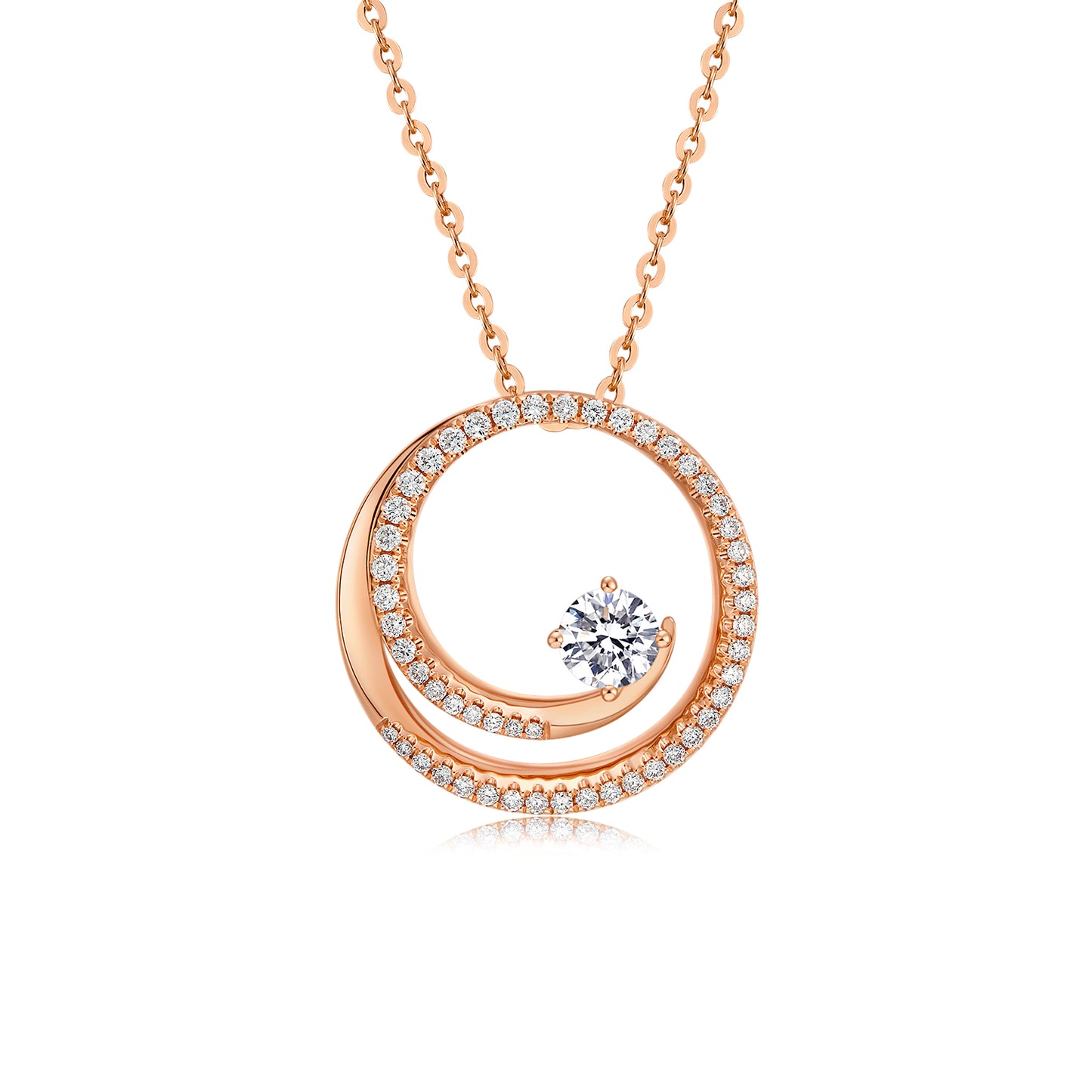 Halyue  Oval Cut Lab Diamond Boutique Necklac