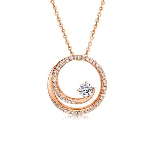 Halyue  Oval Cut Lab Diamond Boutique Necklac