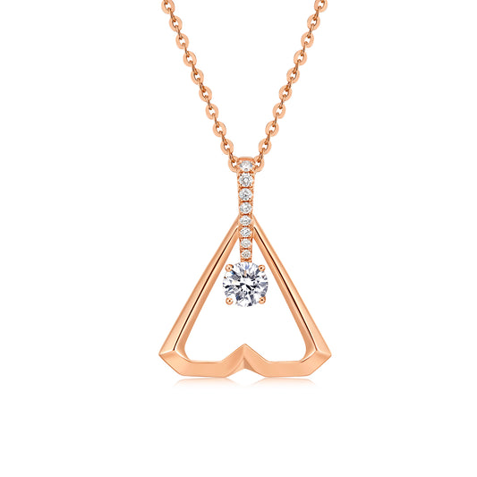 Beautiful  love  Oval Cut Lab Diamond Boutique Necklace