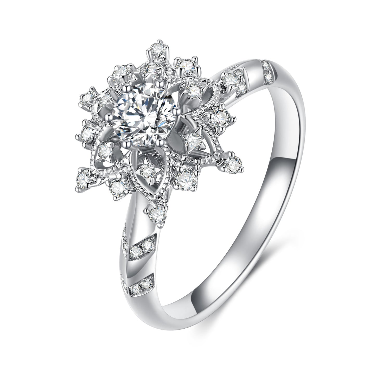 Light Of The Stars Lab Diamond Engagement Ring