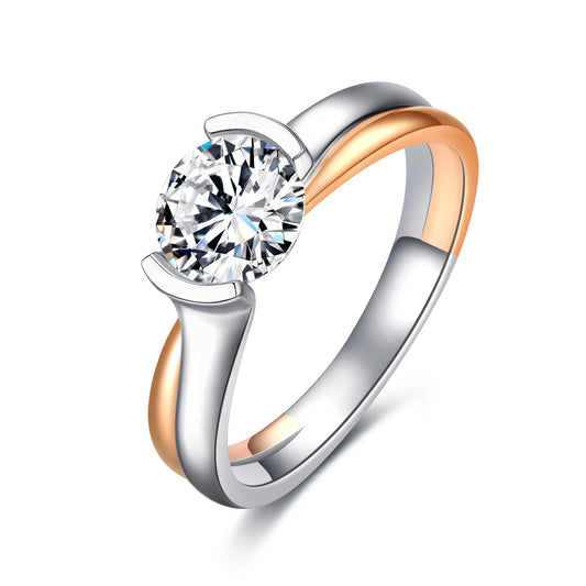 Appoint Dichromatic Oval Cut Lab Diamond Bridal Ring