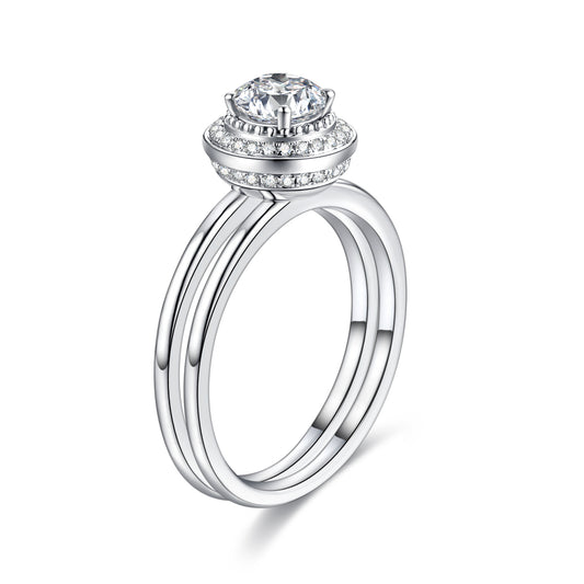 Encounter Oval Cut Lab Diamond Bridal Ring